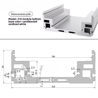 Module de moteur linéaire XAJX 210AD-S/HDM210AT2-S, plateforme de mouvement à profil en aluminium 6063, table de travail à glissière à vis à billes, garantie 1 an