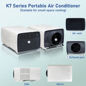 Climatisation d'ambiance silencieuse avec télécommande, refroidissement uniquement, mini <span class=keywords><strong>climatiseurs</strong></span> portables pour armoire de cuisine - Product Image 3