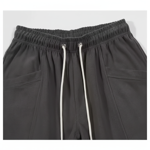 Short de sport d'été pour homme Bermudas fins et décontractés Vêtements classiques noirs Shorts de plage pour homme - Product Image 1