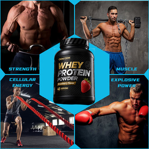 Protéine de lactosérum isolée en poudre, sans saveur, pour adultes, entraînement en salle de sport, musculation, équilibre électrolytique, complément nutritionnel sportif, haute teneur - Product Image 2