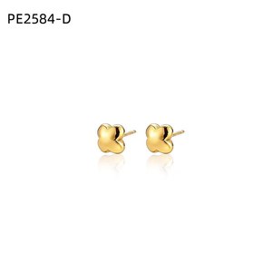 เอมี่ เอมี่ต่างหูรูปดอกไม้ โลหะผสม ของขวัญน่ารักสำหรับผู้หญิง เครื่องประดับ PE2584 - Product Image 3