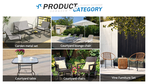 Divani in alluminio 4 pezzi personalizzati per giardini esterni cortili cortili cortili esterni resistenti alle intemperie mobili divani - Product Image 2