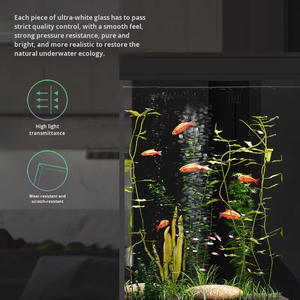 <span class=keywords><strong>Acuario</strong></span> Inteligente Moderno <span class=keywords><strong>de</strong></span> Lujo, Serie <span class=keywords><strong>de</strong></span> Varios Lados, para Sala <span class=keywords><strong>de</strong></span> Estar, Hogar, Mediano/Pequeño, Ultra Blanco, con Filtro Trasero - Product Image 3