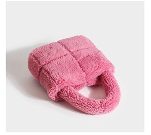 Bolso de mano peludo acolchado Bolso rizado Bolso de hombro peludo Monederos con <span class=keywords><strong>asa</strong></span> superior de felpa Invierno - Product Image 2