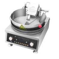 Équipement de cuisine commerciale, cuve de cuisson inclinable en acier inoxydable 304 de 300 L avec grattoir et mélangeur, 5000 W, 220 V, haute productivité