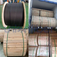 Kabel Serat Optik Udara Weunion All Dielectric Adss Single Mode G652D G657A1 Selubung HDPE 12 24 48 Core 80 hingga 200M Span Luar Ruangan