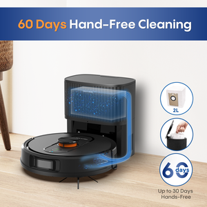Aspiradora Robot Bagotte con Autovaciado, para Polvo y Líquidos, con Batería, para Limpieza de Pisos - Product Image 2
