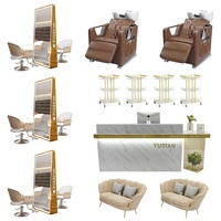 Fauteuil de Barbier pour Hommes de Haute Qualité, Mobilier d'Équipement Professionnel pour Salon de Coiffure en Gros