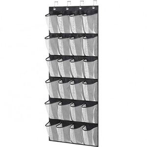 Sac de rangement à 24 poches à suspendre derrière la porte, grandes poches, organisateur de chaussures à suspendre sur la porte - Product Image 4