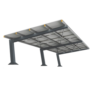 Système de production d'énergie solaire photovoltaïque personnalisé EU YMHD pour abri de voiture, monté au sol, résistant aux vents de 60 m/s et aux charges de neige de 1,4 kN/m² - Product Image 1