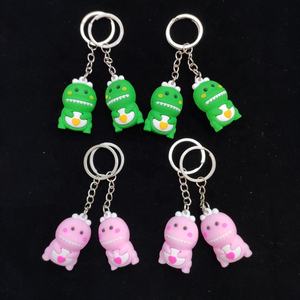 Venta al por mayor <span class=keywords><strong>3D</strong></span> PVC Material lindo dinosaurio estatuilla llavero juguete para 2 pulgadas cápsula expendedora - Product Image 4