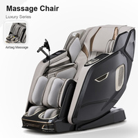 Fauteuil de massage Villa Home SL Track avec ions négatifs, chargement sans fil, musique Bluetooth, airbag et rouleaux de massage pour les pieds