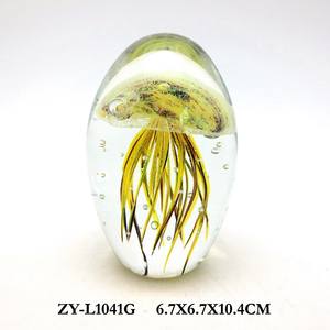 Dekorative kunst glas Quallen briefbeschwerer für wohnkultur - Product Image 3
