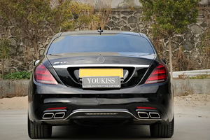 UKiss ตัวกระจายและปลายท่อไอเสียรถยนต์สำหรับ <span class=keywords><strong>Mercedes</strong></span> <span class=keywords><strong>Benz</strong></span> S คลาส <span class=keywords><strong>W222</strong></span> 1994-2016อัพเกรด S63 <span class=keywords><strong>S65</strong></span> 2018-2024 <span class=keywords><strong>AMG</strong></span> - Product Image 3