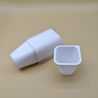 Sulide vente en gros Emballage jetable 180cc PP blanc gobelet en plastique contenants de yaourt liquide de type carré à vendre