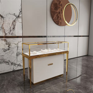 <span class=keywords><strong>Vitrine</strong></span> de <span class=keywords><strong>bijoux</strong></span> en acier inoxydable personnalisée <span class=keywords><strong>vitrine</strong></span> en verre d'<span class=keywords><strong>occasion</strong></span> - Product Image 2