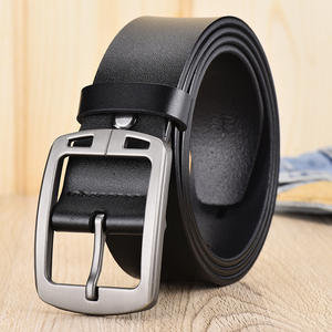 <span class=keywords><strong>Ceinture</strong></span> pour hommes en cuir de vachette Offre Spéciale boucle en alliage de haute qualité ceintures en cuir véritable avec broche Bulcke - Product Image 2
