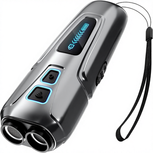 Contrôle des aboiements de <span class=keywords><strong>chien</strong></span>, ultrasons, double capteur, rechargeable, étanche IP67, dispositif avec lampe torche LED, modes d'entraînement, portable, extérieur - Product Image 1