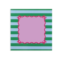 Fichas de Mahjong de Lujo Grabadas de 4 Capas, Acrílicas, 32mm, 160 Piezas, Magenta y Verde, con Tapete con Rayas para Eventos Preppy