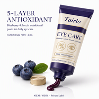 Pasta Nutrisi Perawatan Mata Lutein Blueberry untuk Anjing Formula Premium Antioksidan 5 Lapis 30g 60g 120g Label Pribadi