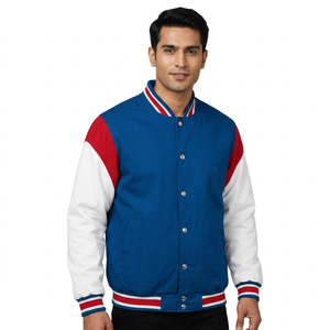 Blouson Bomber Varsity Homme Personnalisé OEM Nouvelle Collection Hiver 100% Laine Broderie Polaire Lettres 2026 - Product Image 1