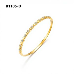 Amy Amy Fashion <b>Bangle</b> B1105 <b>Silver</b> Plated Zircon Star Design Women's <b>Bracelet</b> Classic Style Gift Jewelry - Product Image 2