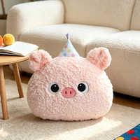 Coussin lesté super doux en peluche Piggy, anti-stress, 40 cm, rembourré en coton PP, unisexe, cadeau d'anniversaire ou de fête