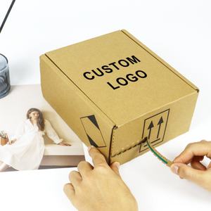 Custom Logo Rigid Eco-Friendly Zipper <b>Shipping</b> Mailing Adhesive Tear Opening Perforated Cardboard Self Seal Matt Lamination - Product Image 5