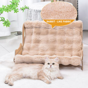 Großhandel Indoor-Holz-Katzenbett mit erhöhter Liegefläche, Holz-Haustierbett für Welpen - Product Image 3