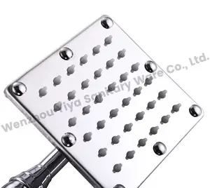 Flash Sale 201 Square Bend Handle With Nails Bathroom Shower Hand Shower Showerheads Handheld Showers