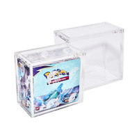 Boîte de Présentation en Acrylique pour Cartes Shining Fates XY Evolutions avec Couvercle Magnétique Transparent, Étagère Moderne Écologique