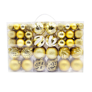La FIESTA DE Navidad personalizada de Venta caliente <span class=keywords><strong>suministra</strong></span> bolas de plástico de oro y plata de encaje rojo BOLA DE Navidad - Product Image 3