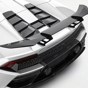 ฝากระโปรงหน้าสำหรับ lambLamborghini Huracan EVO RWD อัพเกรดสไตล์ <span class=keywords><strong>PK</strong></span> คาร์บอนไฟเบอร์แห้งกระโปรงข้างสปอยเลอร์ดิฟฟิวเซอร์ - Product Image 5