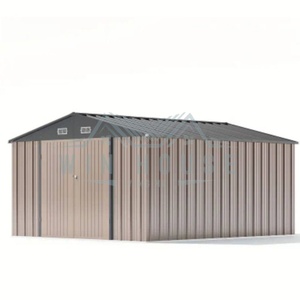 Abri de stockage <span class=keywords><strong>en</strong></span> structure métallique, imperméable, préfabriqué, grande remise <span class=keywords><strong>en</strong></span> métal, <span class=keywords><strong>garage</strong></span>, abri de voiture 12*19 pieds, rangement d'outils, certifié CE - Product Image 5