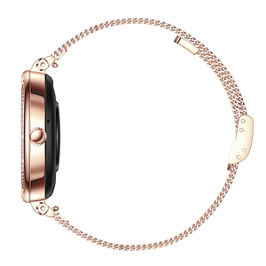 Montre connectée de luxe pour femme, étanche IP68, écran AMOLED, moniteur de santé, appels Bluetooth, suivi du sommeil, bracelet en silicone HW016 - Product Image 4