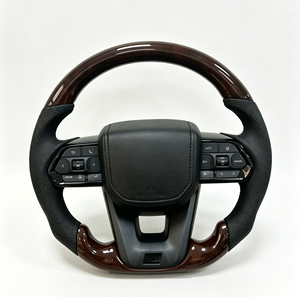 Volant de voiture en cuir <span class=keywords><strong>neuf</strong></span>, version améliorée, très demandé, compatible avec <span class=keywords><strong>Toyota</strong></span> Land Cruiser GR Prado LC250, Cruiser LC200, Hilux, Fortuner - Product Image 1
