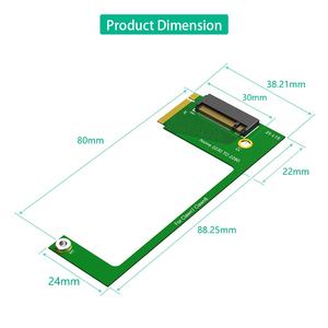 محول توسعة محرك الأقراص الصلبة SSD من 2230 إلى 2280 لـ MSI Claw7 Claw8 محول NVME <span class=keywords><strong>M</strong></span>-Key <span class=keywords><strong>M</strong></span>.<span class=keywords><strong>2</strong></span> PCIE 4.0 - Product Image 3