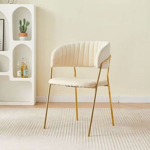 Silla de Comedor de Lujo, Silla de Sofá Mahjong para Oficina de Ventas de Hotel, Salón de Belleza, Silla de Maquillaje para Clientes de Salón de Uñas - Product Image 5
