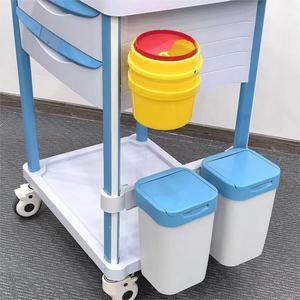 Ziekenhuismeubilair 5 Lades Medische Anesthesie Trolley Plastic Nood Trolley Infusiepomp Trolley - Product Image 5