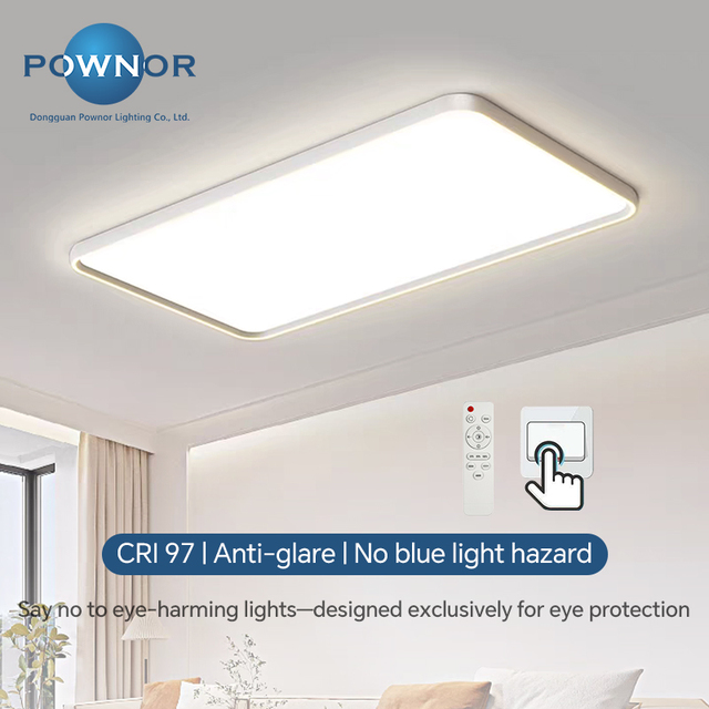 Ultra Slim Square LED Ceiling Light Flush Mount Drop False Ceiling Lamp Mid Century Modern Shape Fixture for Home Bedroom Indoor