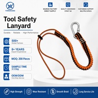Cordon de sécurité robuste pour outils, sangle de poignet anti-chute, laisse pour outils, vente en gros OEM pour travaux de construction en hauteur