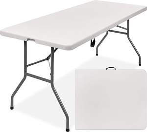 Tables pliantes rectangulaires en plastique de 180 cm (72 pouces) pour événements extérieurs et fêtes, vente en gros - Product Image 1