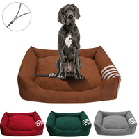 Grand lit-canapé pour chien, lit confortable pour animaux de compagnie, nid douillet, lavable, coussin de protection pour meubles, couverture pour chat