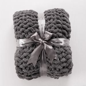 Couverture tricotée à la main en chenille, 30 pièces, en micro fil épais, parfait, 0.1s, 2-2.5cm, en polyester, au choix - Product Image 1