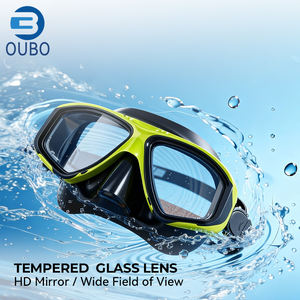 แว่นตาดำน้ำตื้นแบบฟรีไดฟ์วิ่ง, แว่นตาดำน้ำตื้นแบบป้องกันฝ้า, หน้ากากดำน้ำเลนส์เรซิ่นเสริม (ตัวเลือก) - Product Image 4