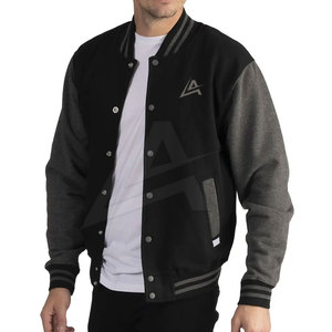 <b>Men's</b> High Street Style Letterman <b>Jacket</b> New Design Solid Color Warm Streetwear with Stand Collar Made From Canvas Fabric - Product Image 4