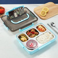Conteneur alimentaire pour enfants Boîte à lunch en acier inoxydable Boîte à bento Nouveau design Conservation de la chaleur avec couverts
