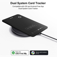 Dompet Pintar Ultra Tipis 1.7mm Tahan Air Sistem Ganda IOS Find My dan Android Find Hub Aplikasi Gratis Global Anti Hilang Pelacak GPS Kartu