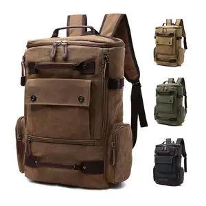 YS-C031 Grosir Ransel Kanvas Luar Ruangan Berkemah Trekking Mendaki Mochilas