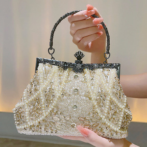 Bolso de Mano de Lujo con Perlas, de Alta Calidad, para Damas, Estilo Elegante para Fiestas y Bodas - Product Image 2